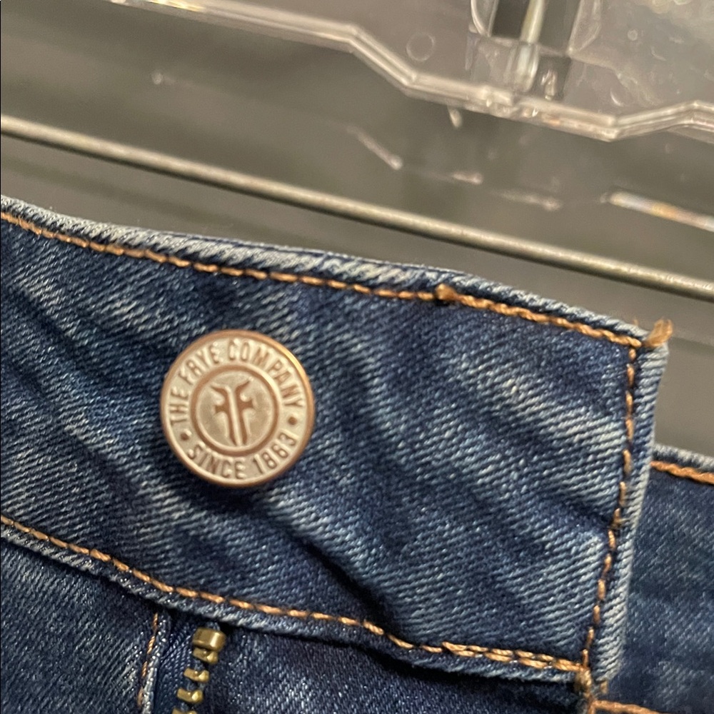 Frye High Rise Dark Blue Jeans NWT - Picture 5 of 10